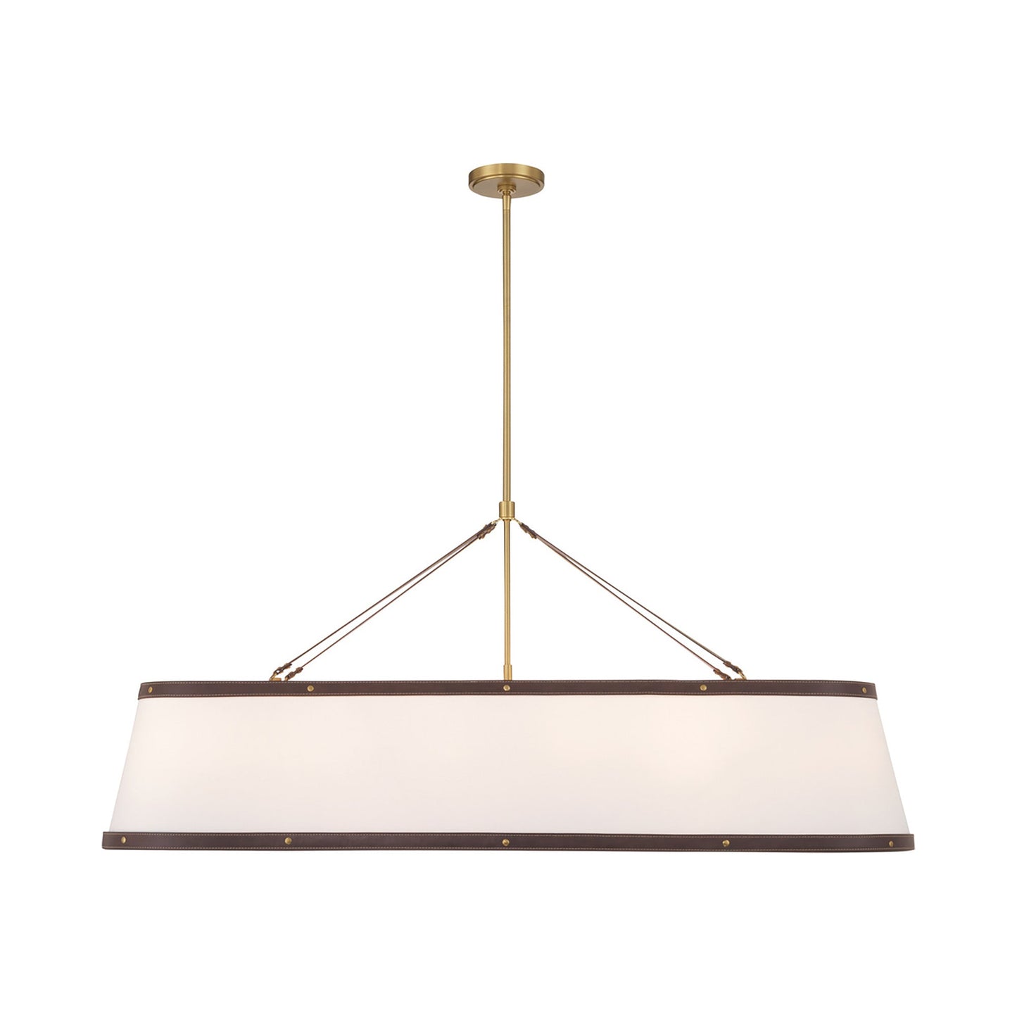 Callahan Linear Chandelier in Luxe Gold.