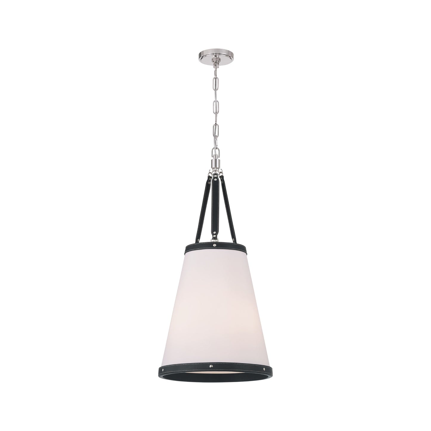 Callahan Pendant Light in Polished Nickel (14.25-Inch).