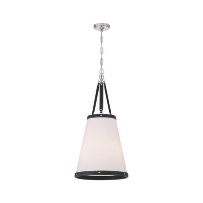 Callahan Pendant Light in Polished Nickel (14.25-Inch).
