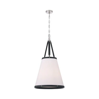 Callahan Pendant Light in Polished Nickel (18-Inch).