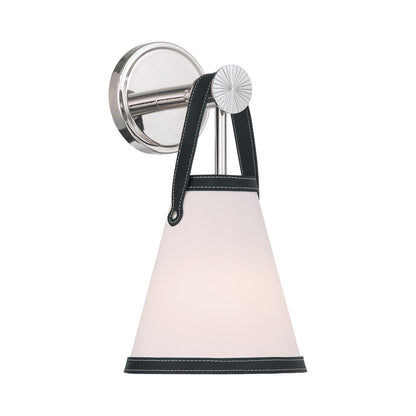 Callahan Wall Light in Polished Nickel.