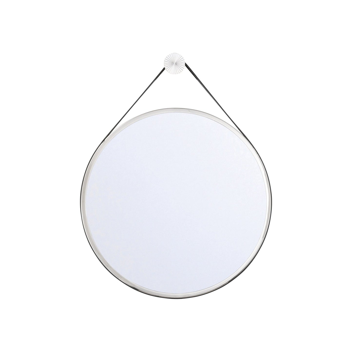 Callahan Wall Mirror in Polished Nickel (17.75-Inch).