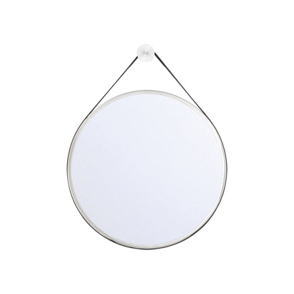 Callahan Wall Mirror in Polished Nickel (17.75-Inch).