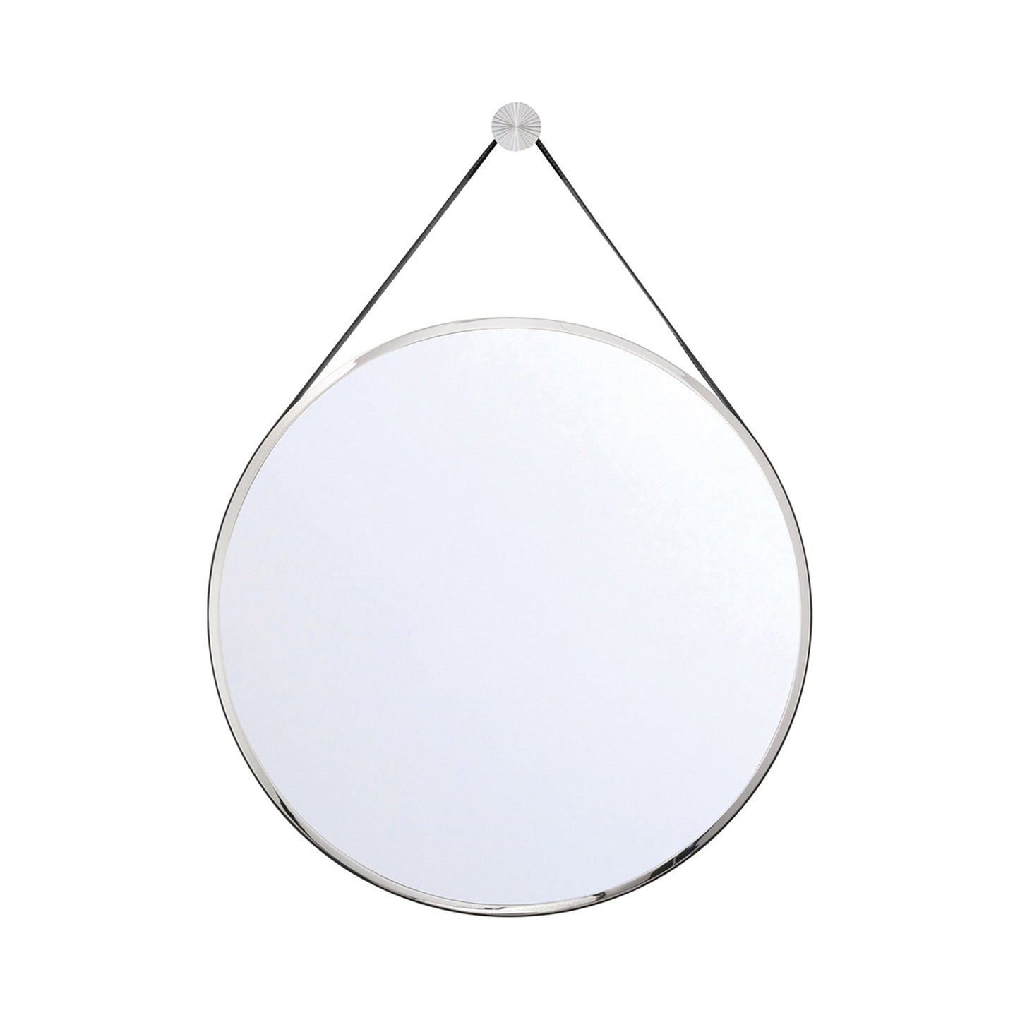 Callahan Wall Mirror in Polished Nickel (23.5-Inch).
