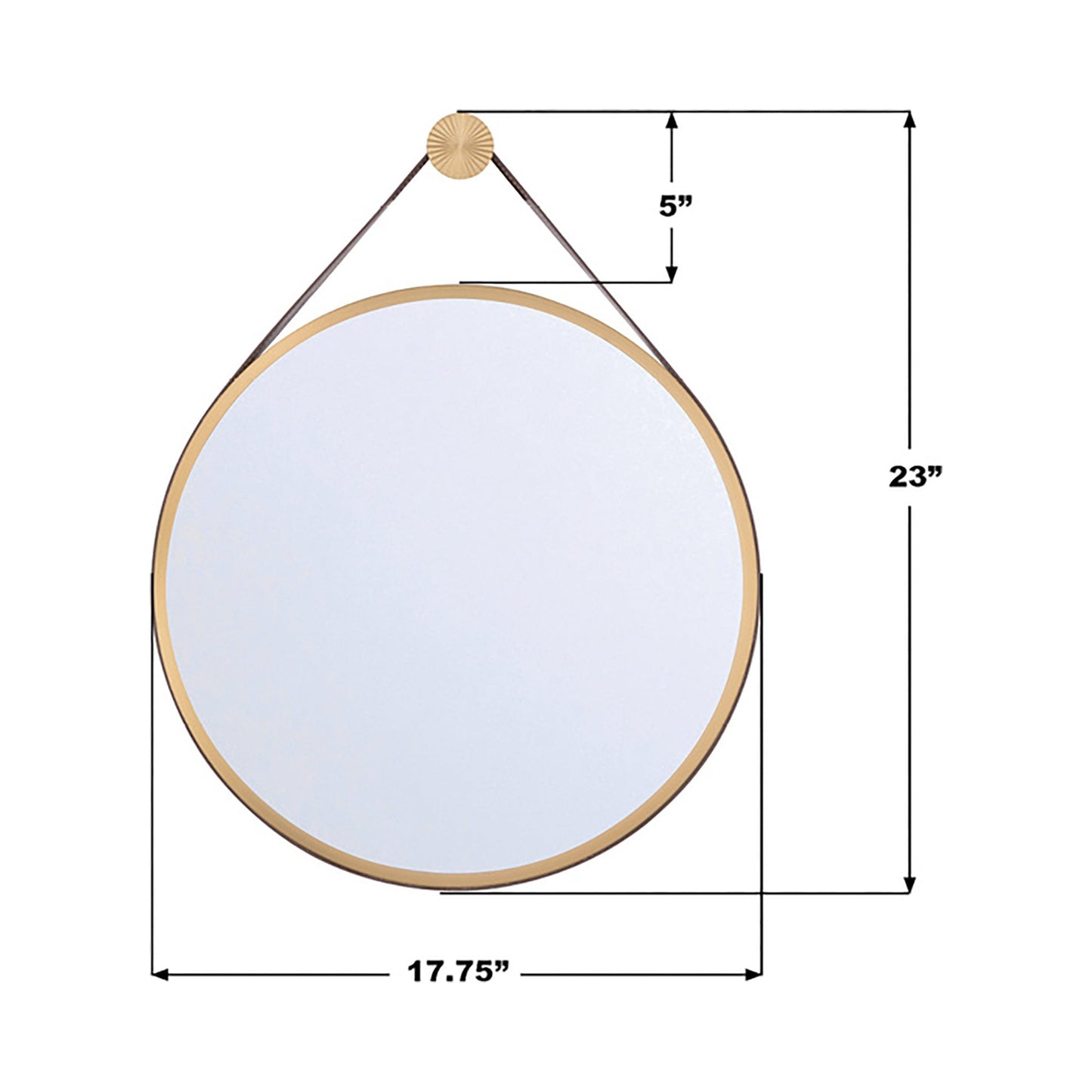 Callahan Wall Mirror - line drawing.