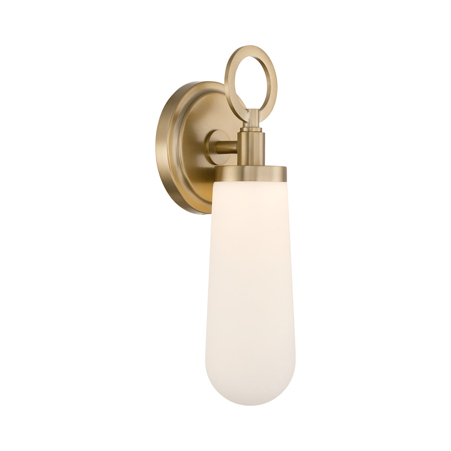 Calvin LED Wall Light in Vibrant Gold.