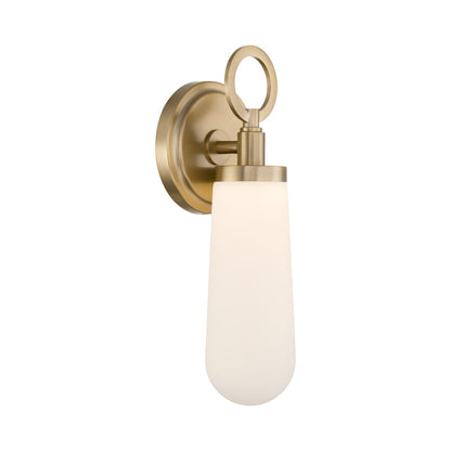 Calvin LED Wall Light in Vibrant Gold.