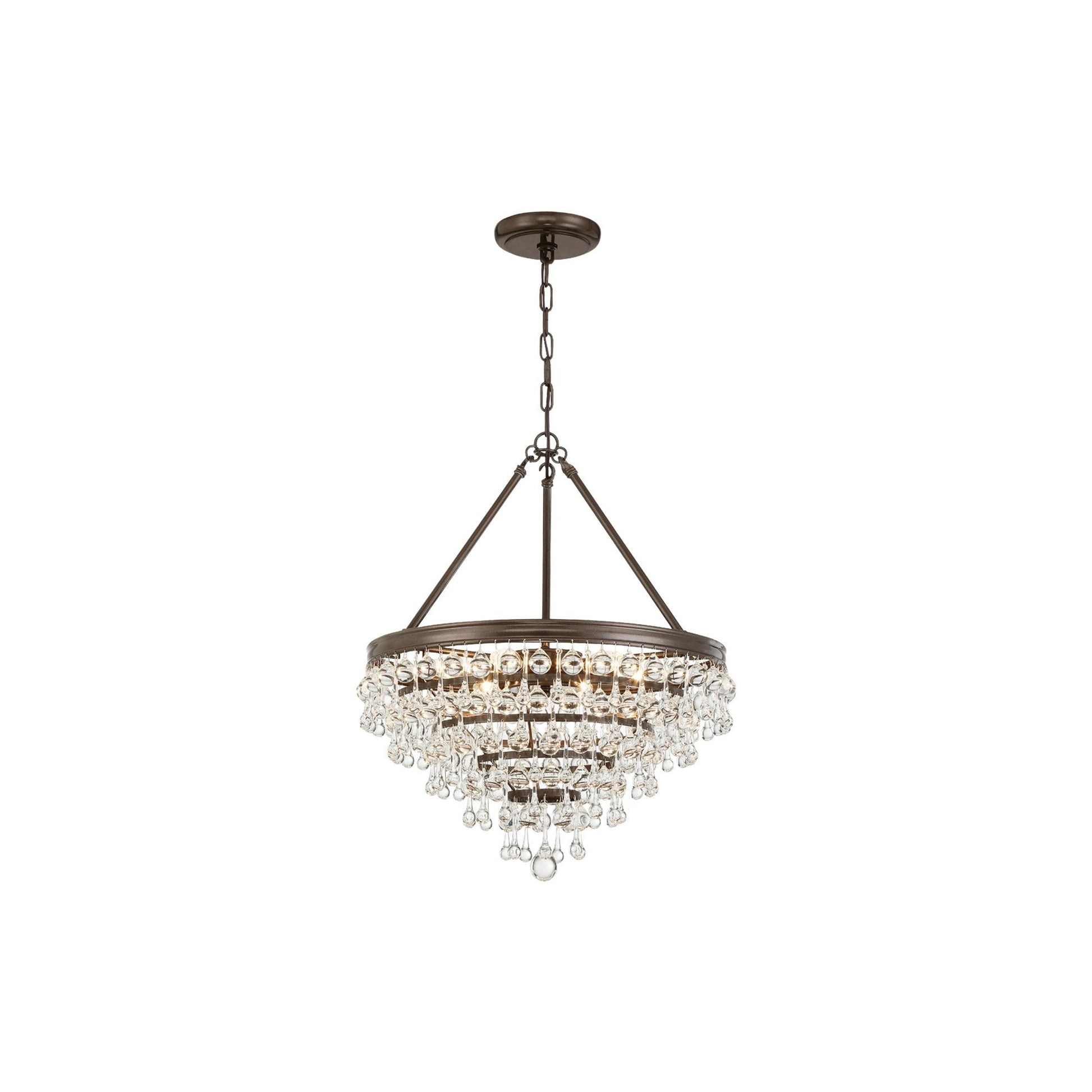 Calypso Chandelier in Vibrant Bronze (20-Inch).
