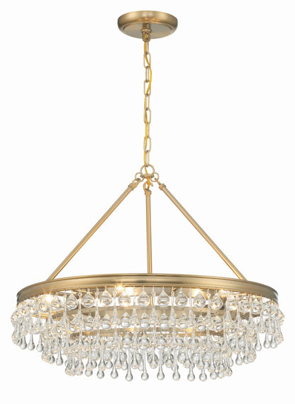 Calypso Chandelier in Vibrant Gold (19.75-Inch).
