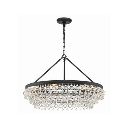 Calypso Chandelier in Matte Black (20-Inch).