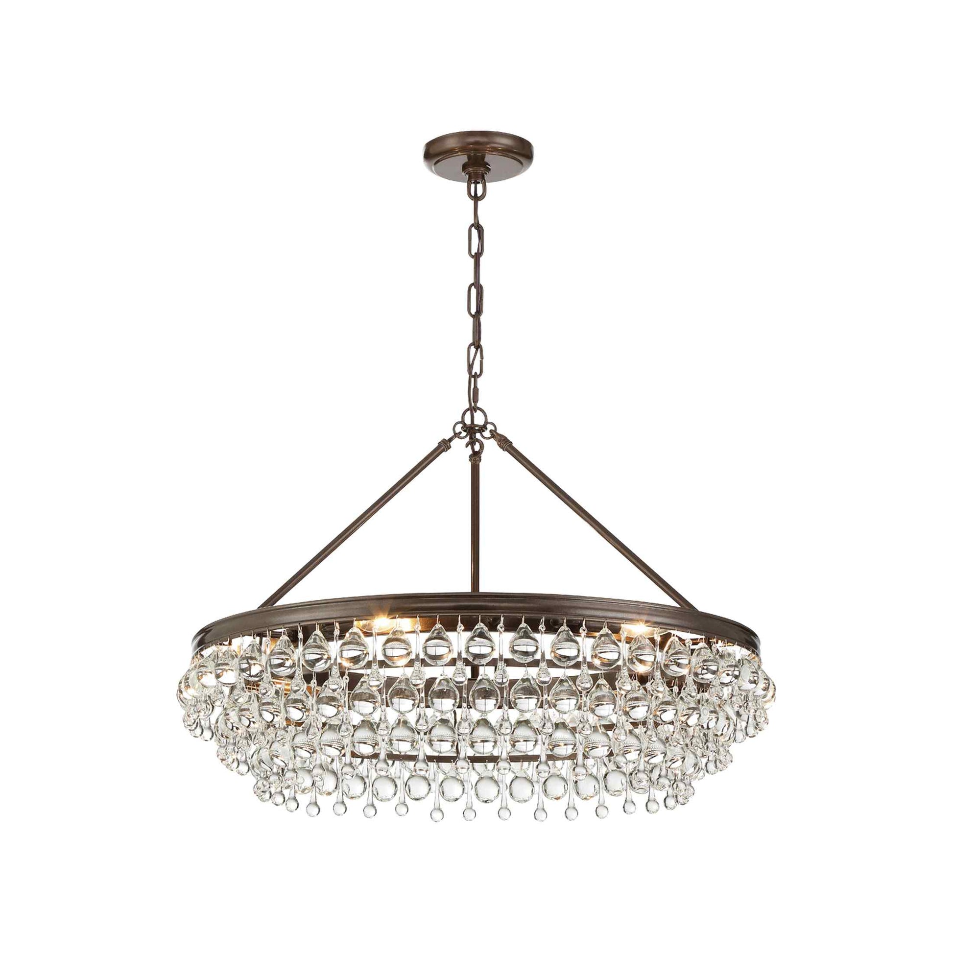 Calypso Chandelier in Vibrant Bronze (30-Inch).