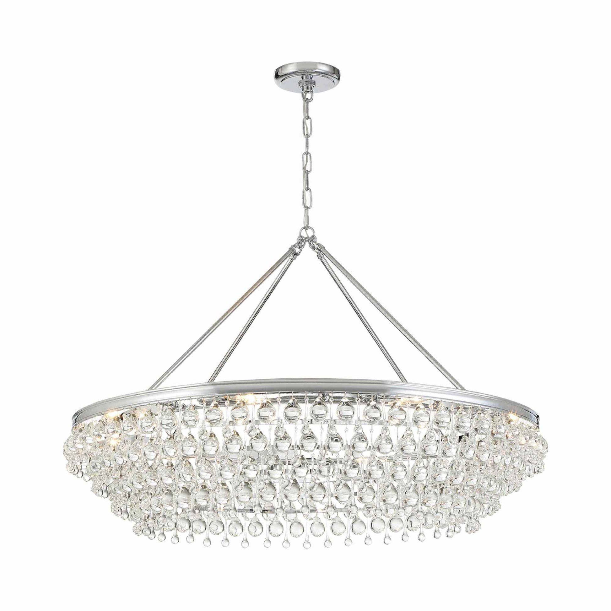 Calypso Chandelier in Polished Chrome (40-Inch).
