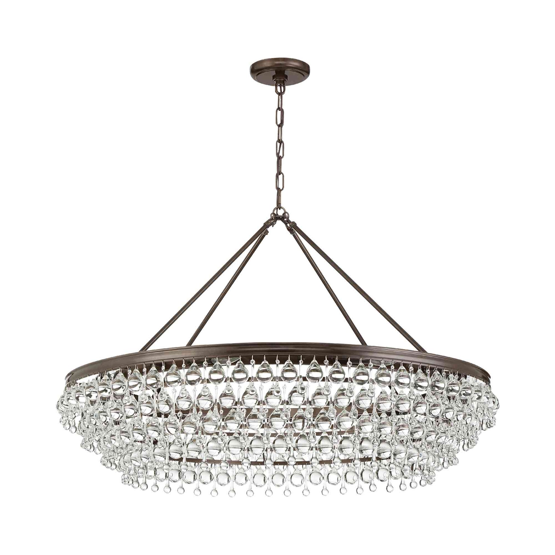 Calypso Chandelier in Vibrant Bronze (40-Inch).