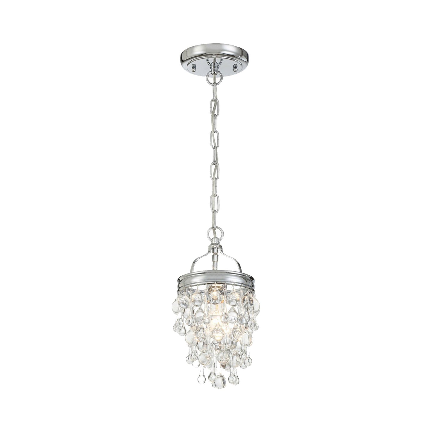 Calypso Mini Chandelier in Polished Chrome (1-Light).