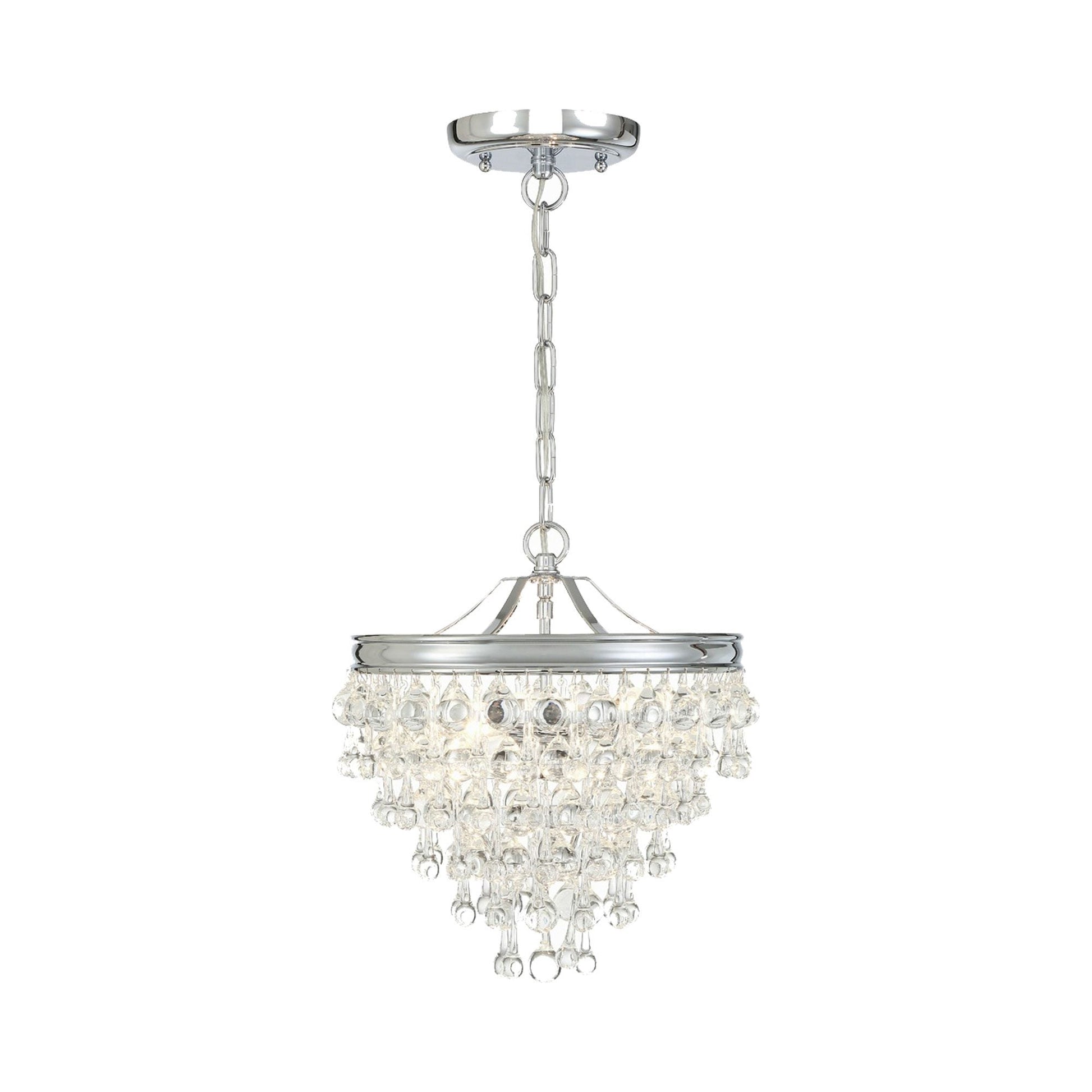 Calypso Mini Chandelier in Polished Chrome (3-Light).
