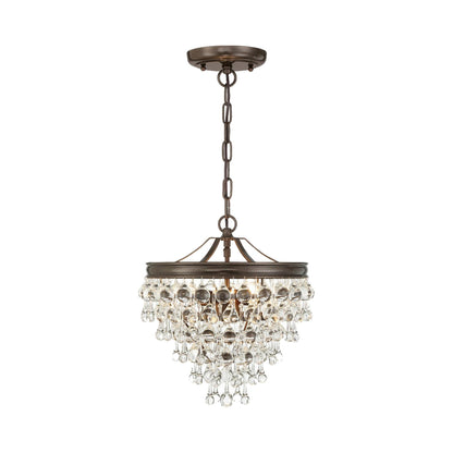 Calypso Mini Chandelier in Vibrant Bronze (3-Light).