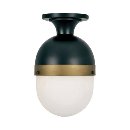 Capsule Outdoor Semi Flush Mount Ceiling Light.