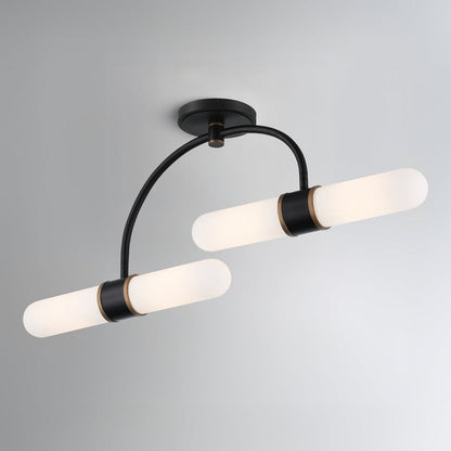 Capsule Semi Flush Mount Ceiling Light in Detail.