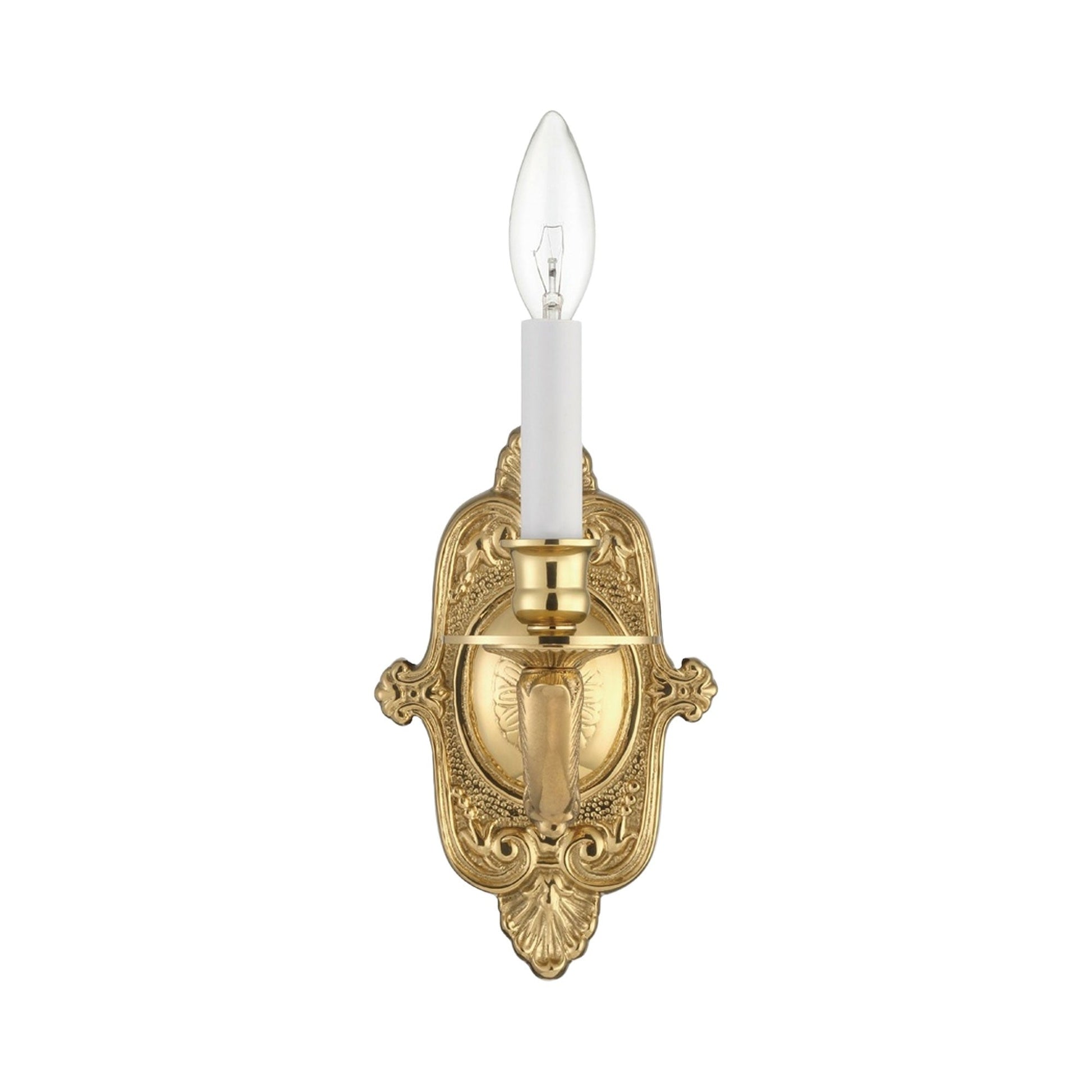 Cast Brass Ornate Wall Light.