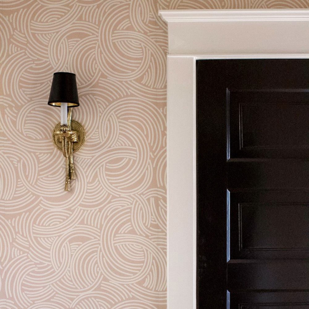 Cast Brass Wall Light in Detail.