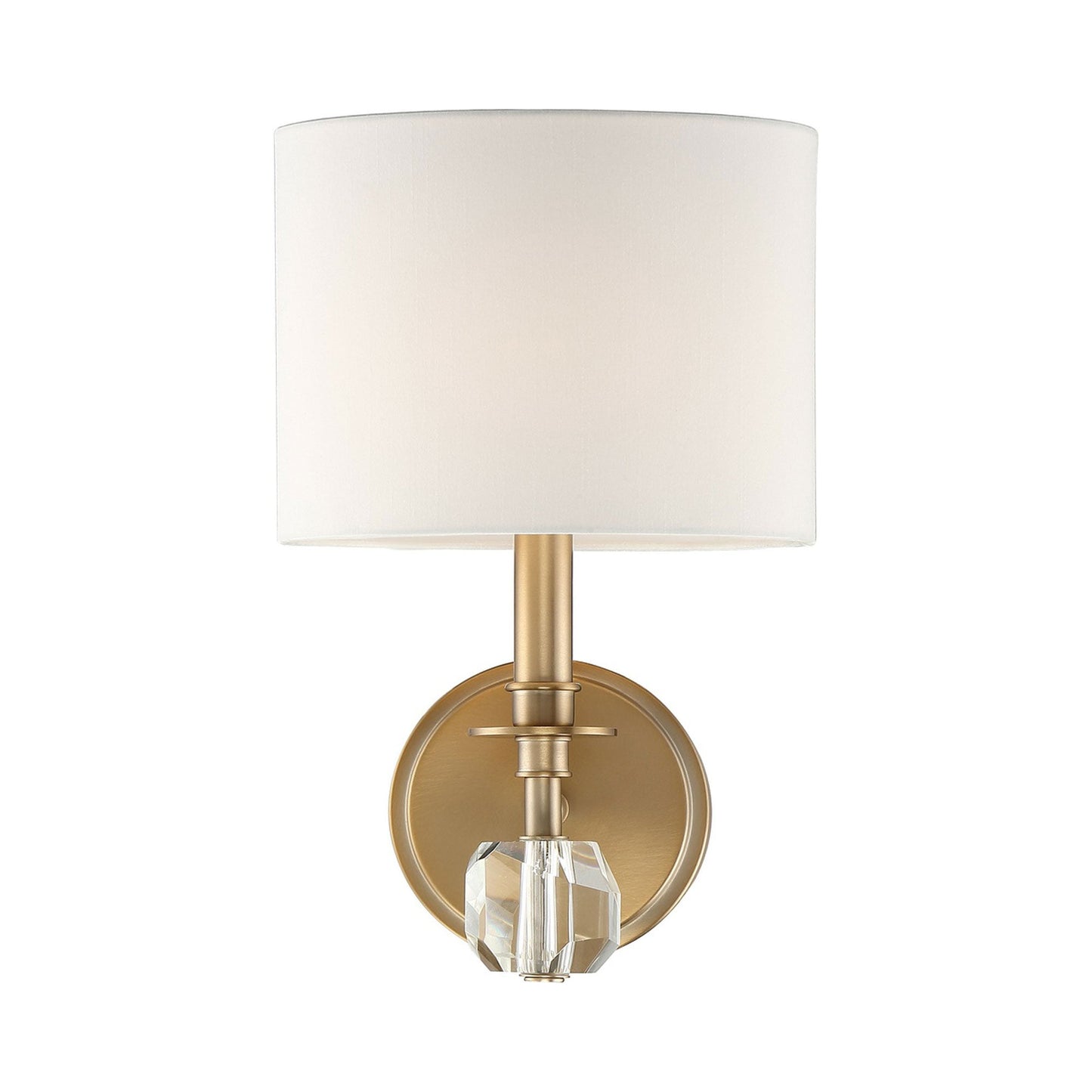 Chimes Wall Light in Aged Brass.