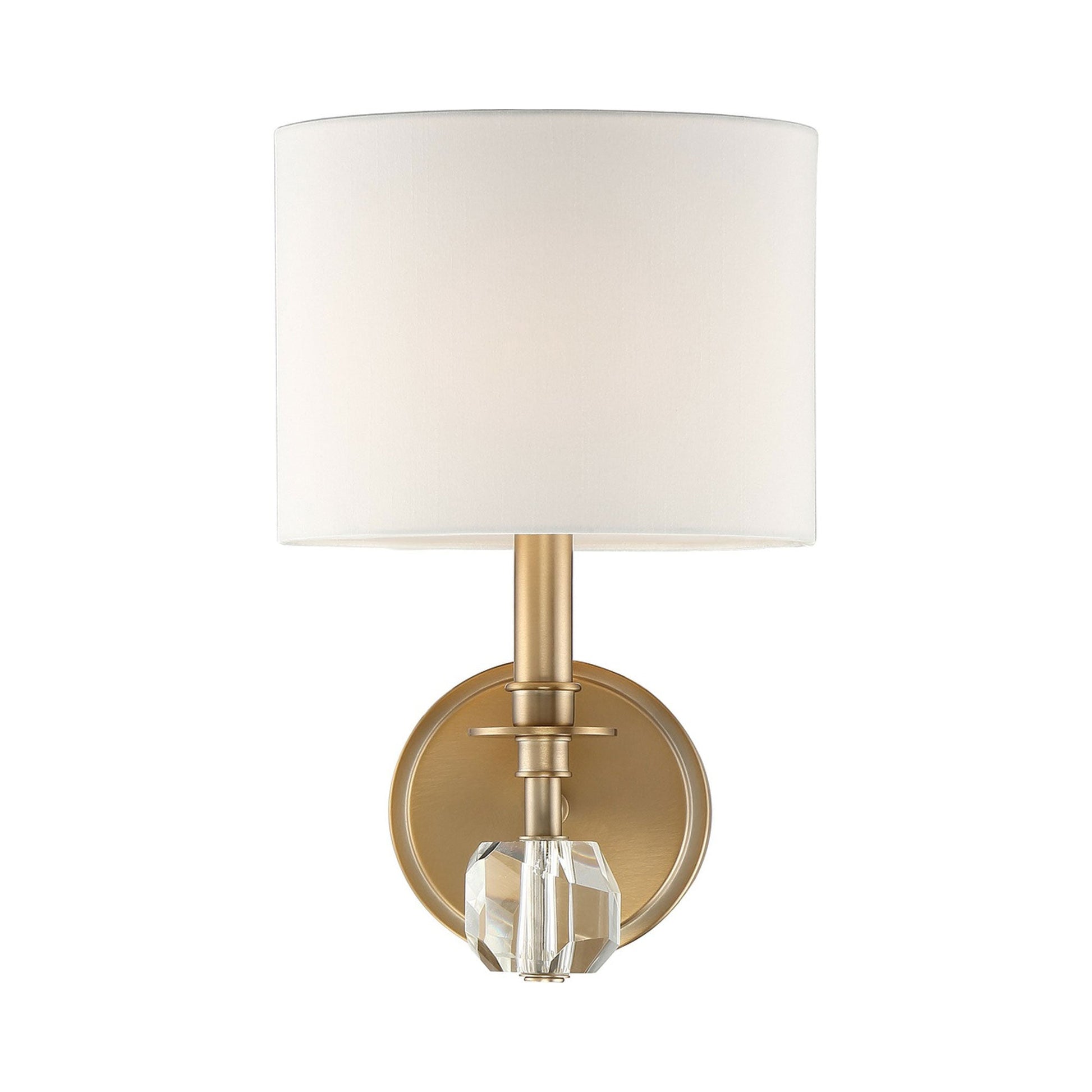 Chimes Wall Light in Aged Brass.