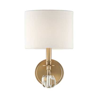 Chimes Wall Light in Aged Brass.