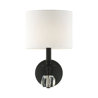 Chimes Wall Light in Black Forged.