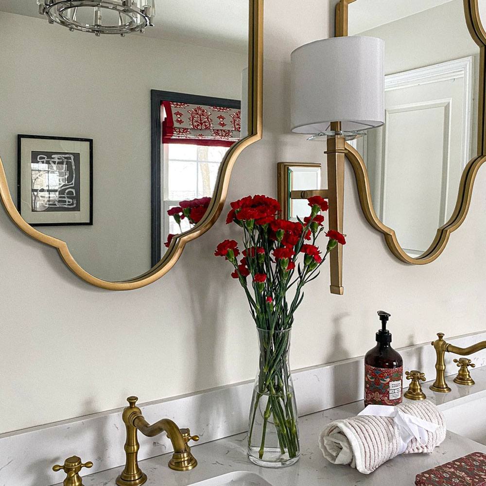 Clifton Wall Light in bathroom.