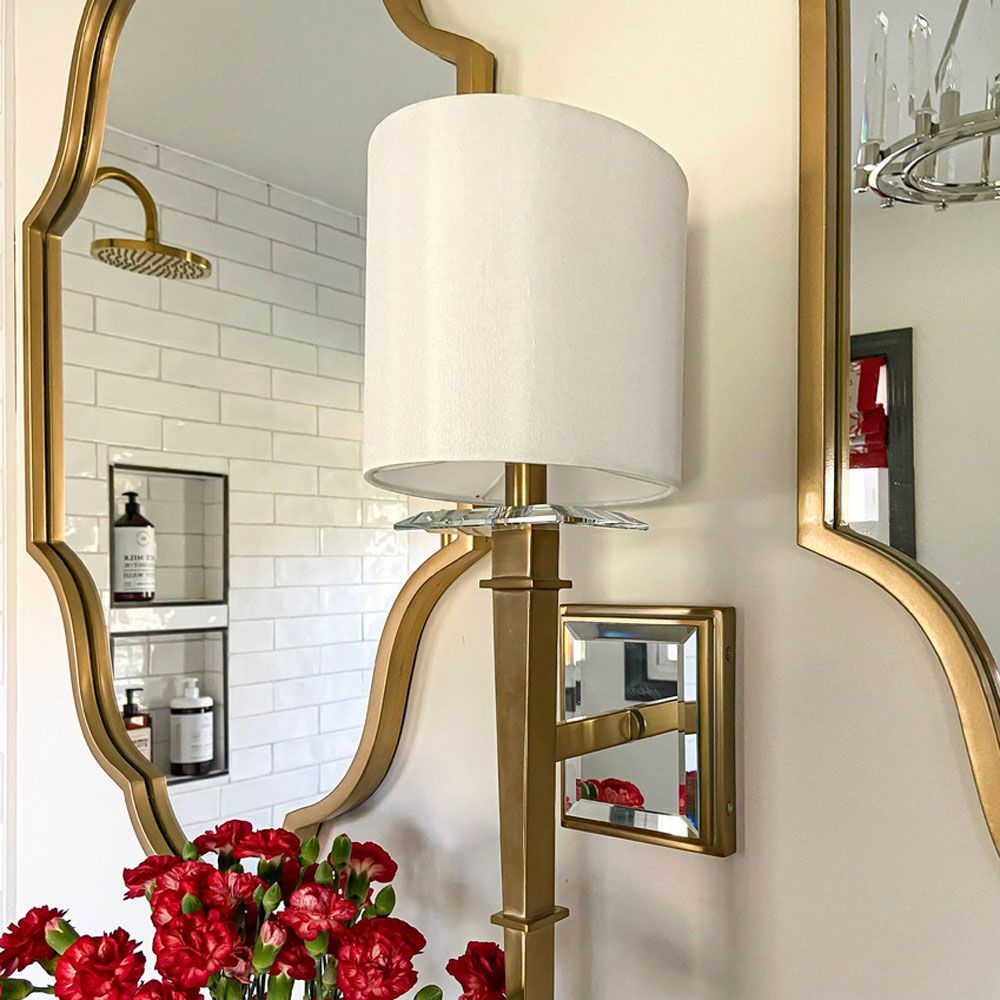 Clifton Wall Light in bathroom.