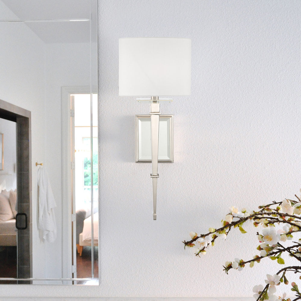 Clifton Wall Light in bathroom.