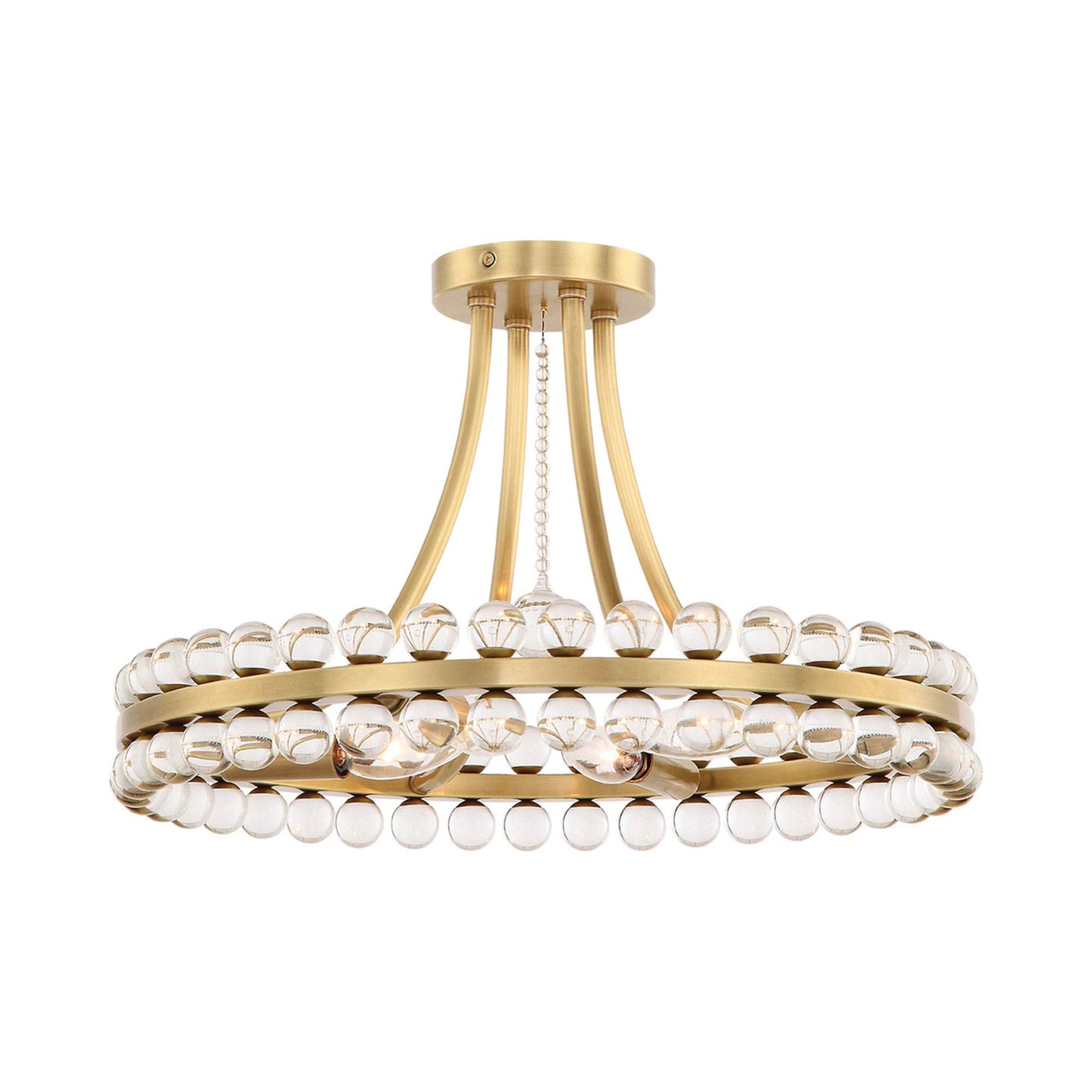 Clover Semi Flush Mount Ceiling Light.