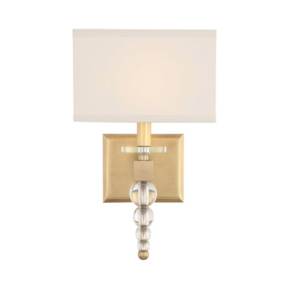 Clover Wall Light in Aged Brass.