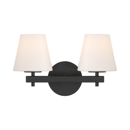 Colton Bath Vanity Light in Black (2-Light).