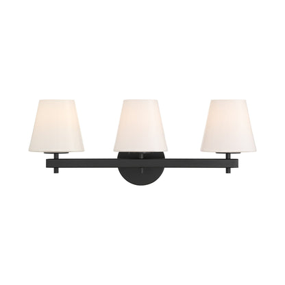Colton Bath Vanity Light in Black (3-Light).