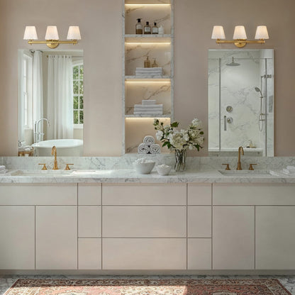 Colton Bath Vanity Light in bathroom.