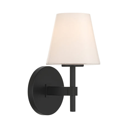 Colton Cone Wall Light in Black.