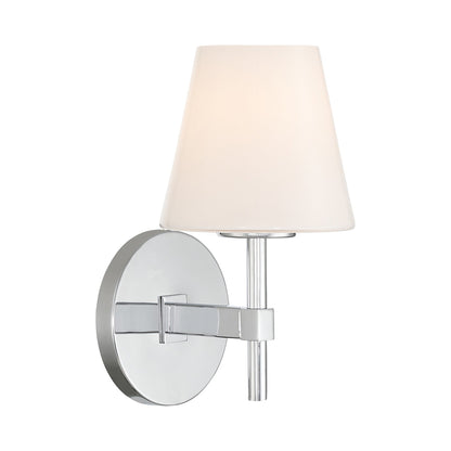 Colton Cone Wall Light in Polished Chrome.