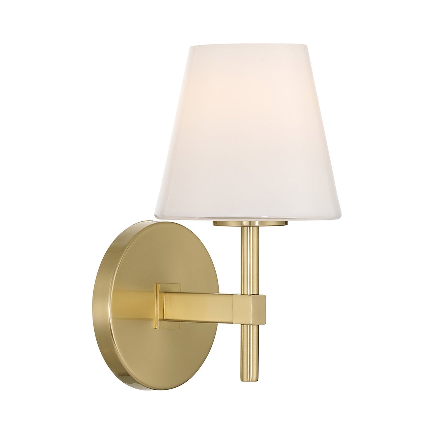 Colton Cone Wall Light in Vibrant Gold.