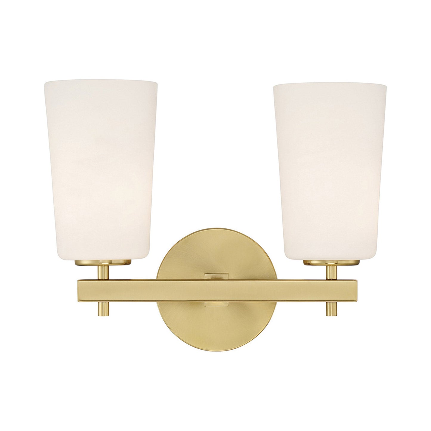 Colton Wall Light in Aged Brass (2-Light).