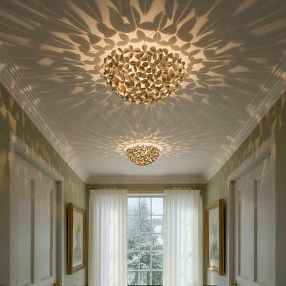 Cora Flush Mount Ceiling Light in hallway.