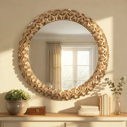 Cora Wall Mirror in living room.