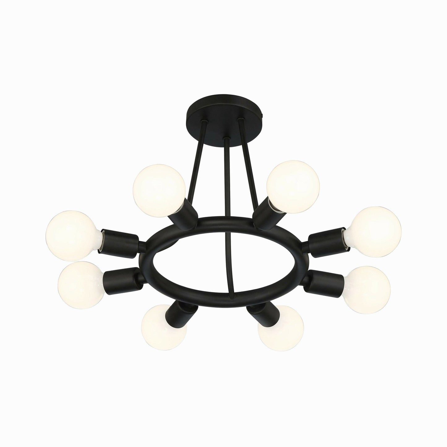 Dakota Semi Flush Mount Ceiling Light in Detail.