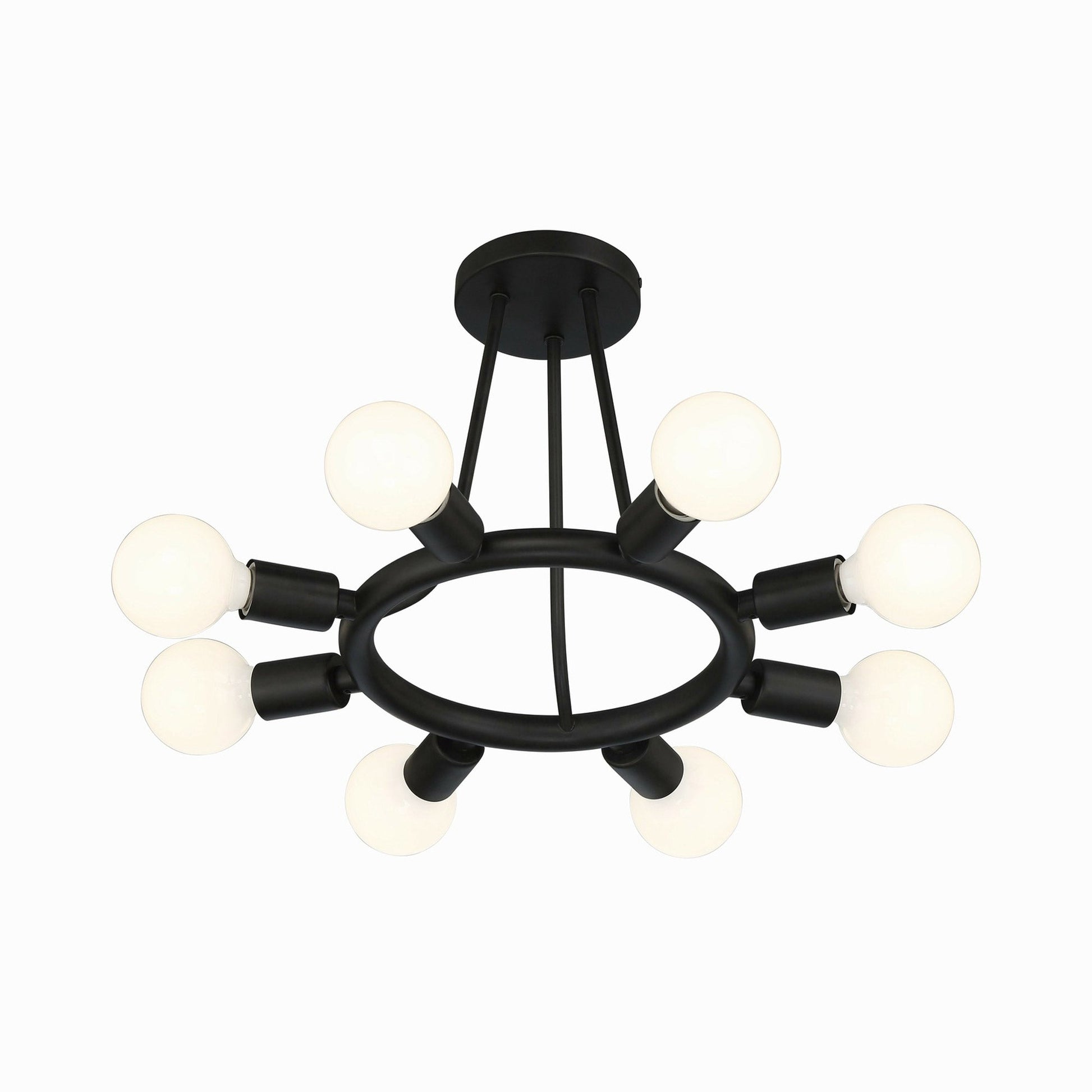 Dakota Semi Flush Mount Ceiling Light in Detail.