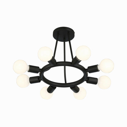 Dakota Semi Flush Mount Ceiling Light in Detail.