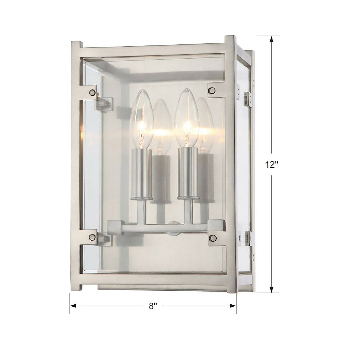 Danbury Wall Light - line drawing.