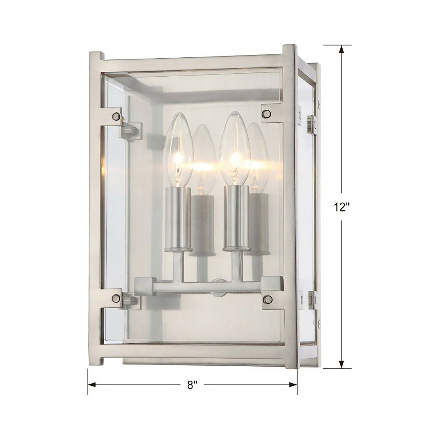 Danbury Wall Light - line drawing.