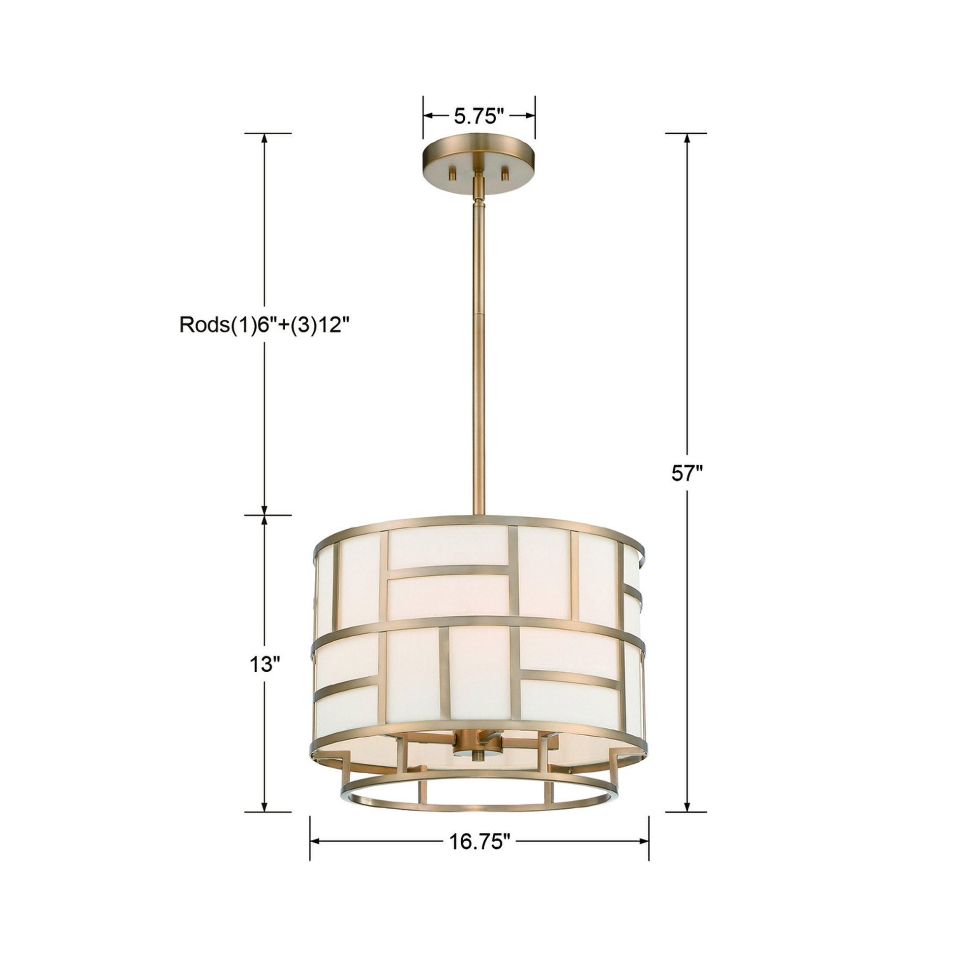 Danielson Chandelier - line drawing.