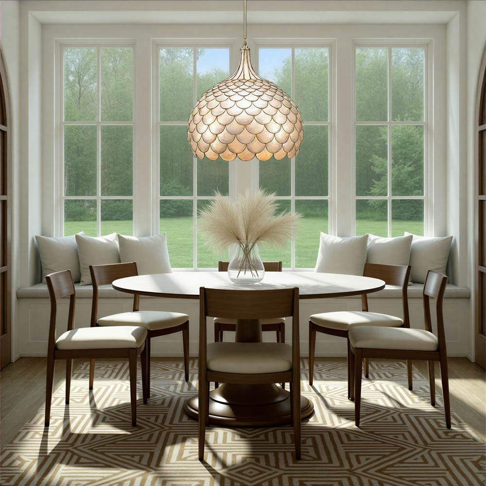Darby Pendant Light in dining room.
