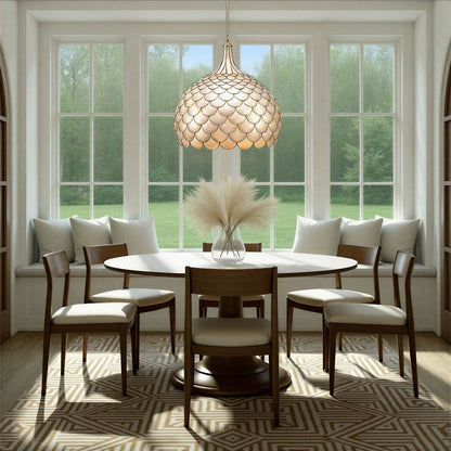 Darby Pendant Light in dining room.